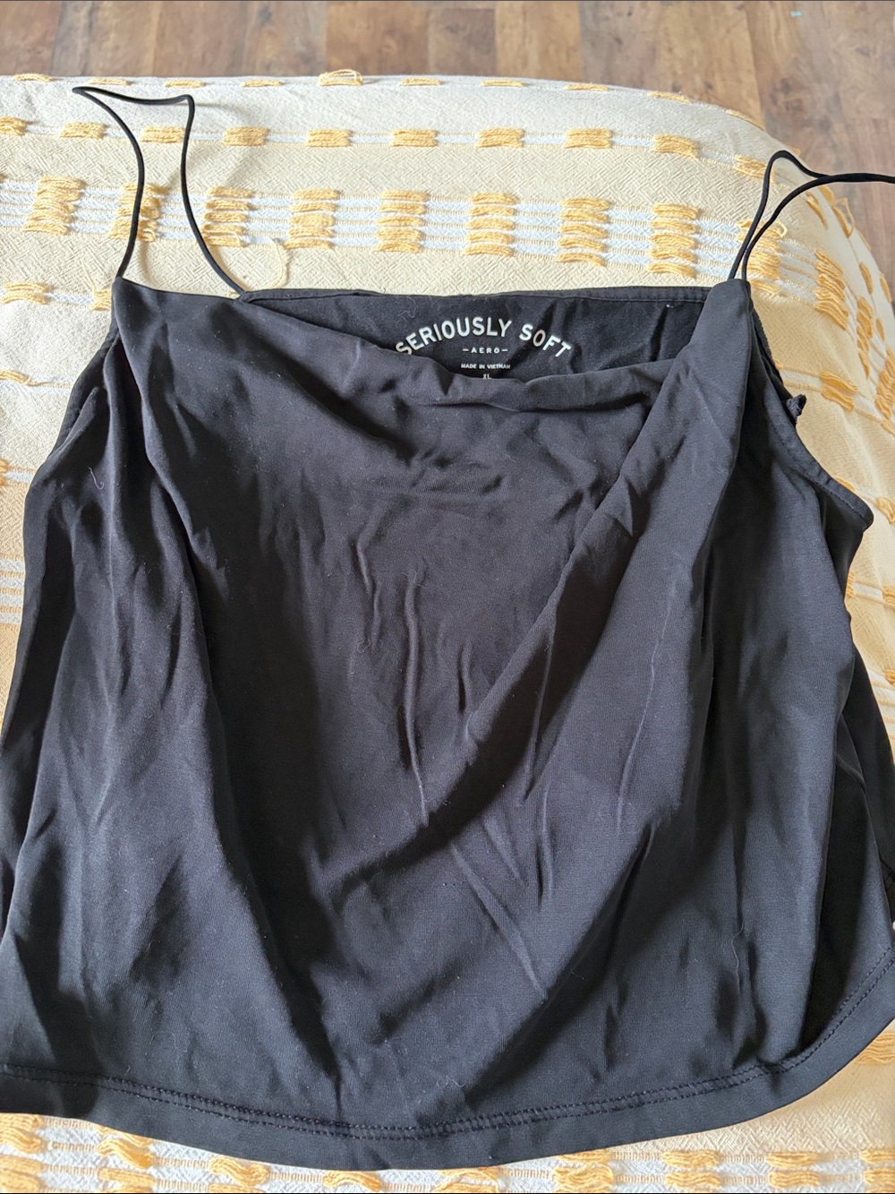 Aeropostale Black Seriously Soft Spaghetti Strap Camisole for both